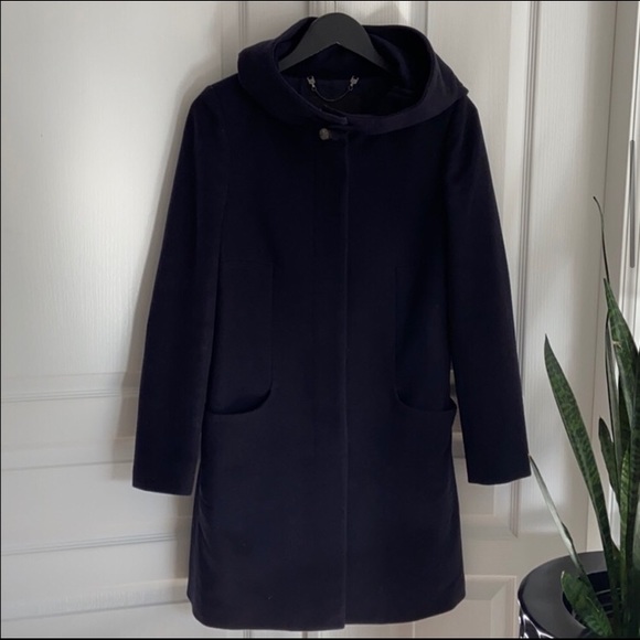 (Sold) Aritzia Babaton Pearce wool coat in Indigo - Picture 4 of 8